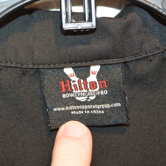 Hilton Cruiser Retro Bowling Shirt Budweiser Red/Black Size XL Rockabilly - Picture 2 of 7